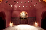 Hot stone room in the Arab baths in Granada