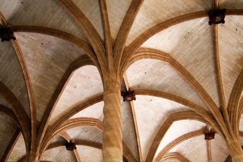 Detalhe do interior da Lonja de Palma