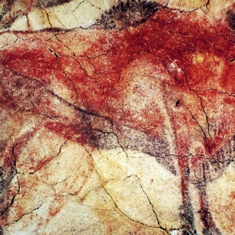 Pintura de bisonte na gruta de Altamira, Santillana del Mar