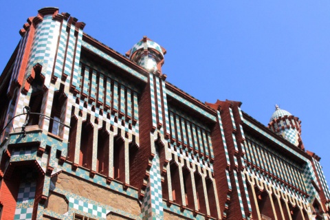 Fasada budynku Casa Vicens