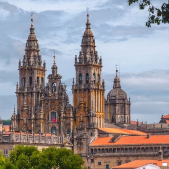 Vista general de la Catedral de Santiago de Compostela