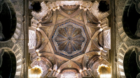 コルドバのメスキータ＝大聖堂にあるドームの細部