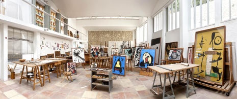 Studio at the Fundacion Pilar i Joan Miro, Palma