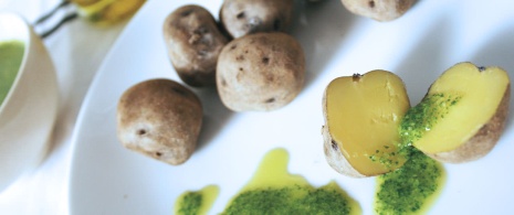 Potatoes with mojo sauce, Canary Islands