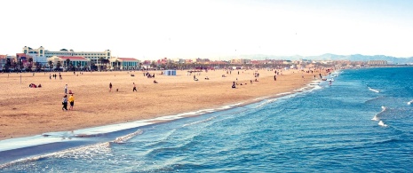バレンシアにあるマルバロサ・ビーチ