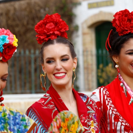Moda flamenca española de alta costura