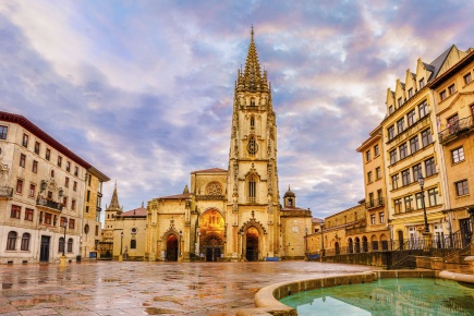 "Oviedo Cathedral in Asturias "