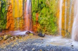 Cascada de Colores en el Parque Nacional Caldera de Taburiente. Isla de La Palma. Canarias.