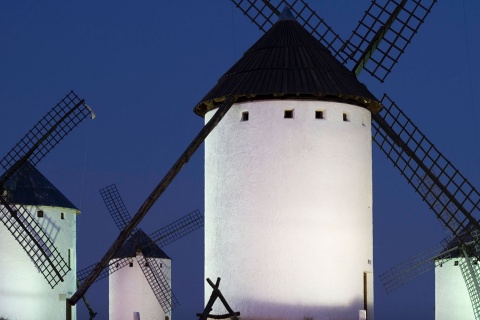 Windmills in Campo de Criptana. Ciudad Real