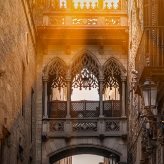 Dzielnica gotycka w Barcelonie