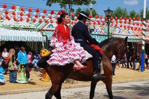 Paar bei der Feria de Abril