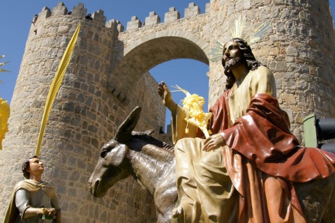 Palm Sunday procession. Easter Week in Avila