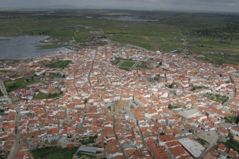 Aerial view of Arroyo de la Luz