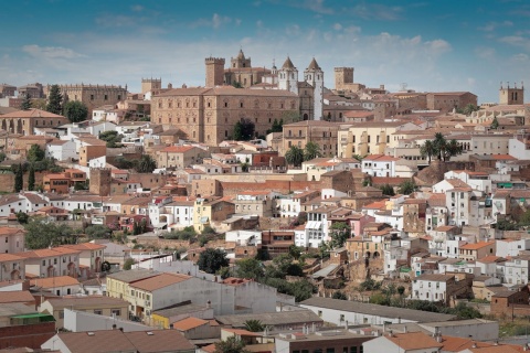 Widok ogólny Cáceres, Estremadura