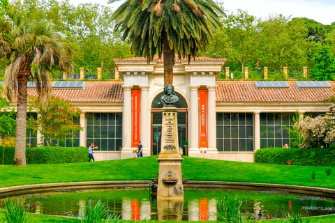 Der Pavillon Villanueva im Königlichen Botanischen Garten von Madrid