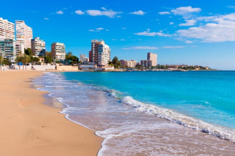 Praia de San Juan, em Alicante (Comunidade Valenciana)
