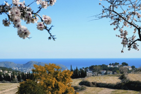 Vue panoramique de Teulada, province d’Alicante (région de Valence)