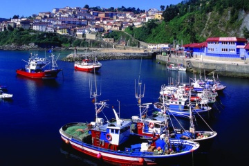 Cudillero fishing port. Asturias