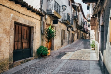 Rue de Miranda del Castañar (province de Salamanque, Castille-León)