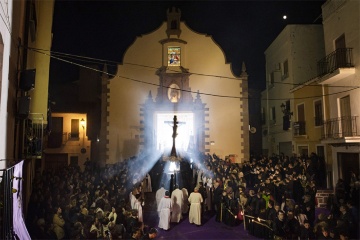 A procissão do Silêncio na Semana Santa de Sagunto (Valencia)