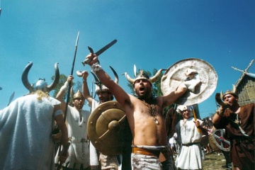 Праздник в честь битвы с викингами в Катойре, провинция Понтеведра (Галисия)
