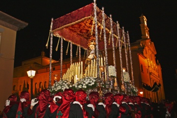 Procession of the Virgin of Sorrows during Easter Week in Calahorra (La Rioja)