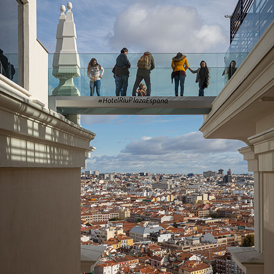 Вид на Мадрид со смотровой площадки здания «Испания»