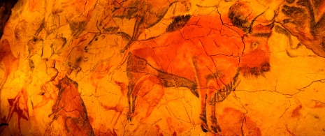 Prehistoric paintings in the Altamira Caves